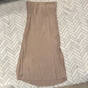 Zara satin midi skirt